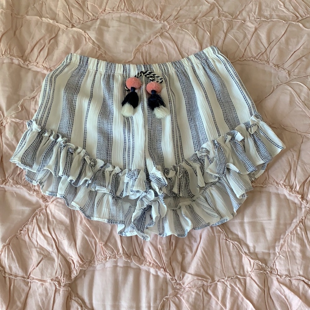 Girls striped flowy shorts
